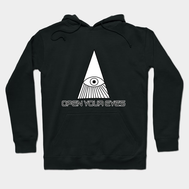 OPEN YOUR EYES Hoodie by INFLAMETOR